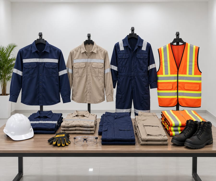 Camisas, overoles y chalecos reflectivos industriales confeccionados por Confecciones LEO'S